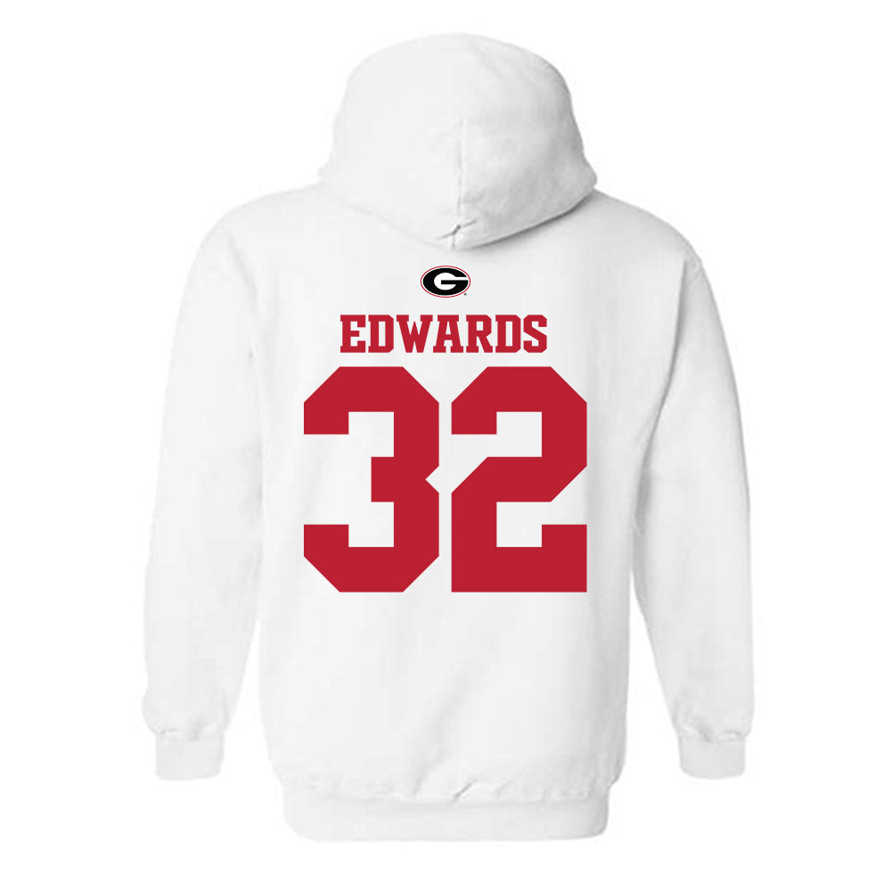 Georgia - NCAA Baseball : Grant Edwards - Fashion Shersey Hooded Sweatshirt-1