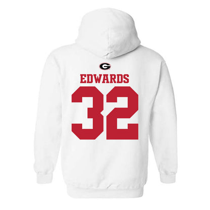 Georgia - NCAA Baseball : Grant Edwards - Fashion Shersey Hooded Sweatshirt-1
