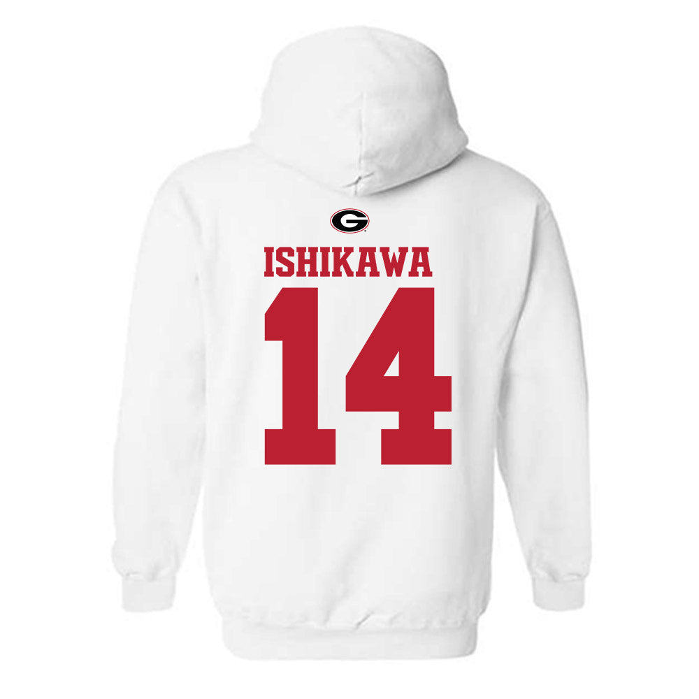 Georgia - NCAA Baseball : Kenny Ishikawa - Fashion Shersey Hooded Sweatshirt-1