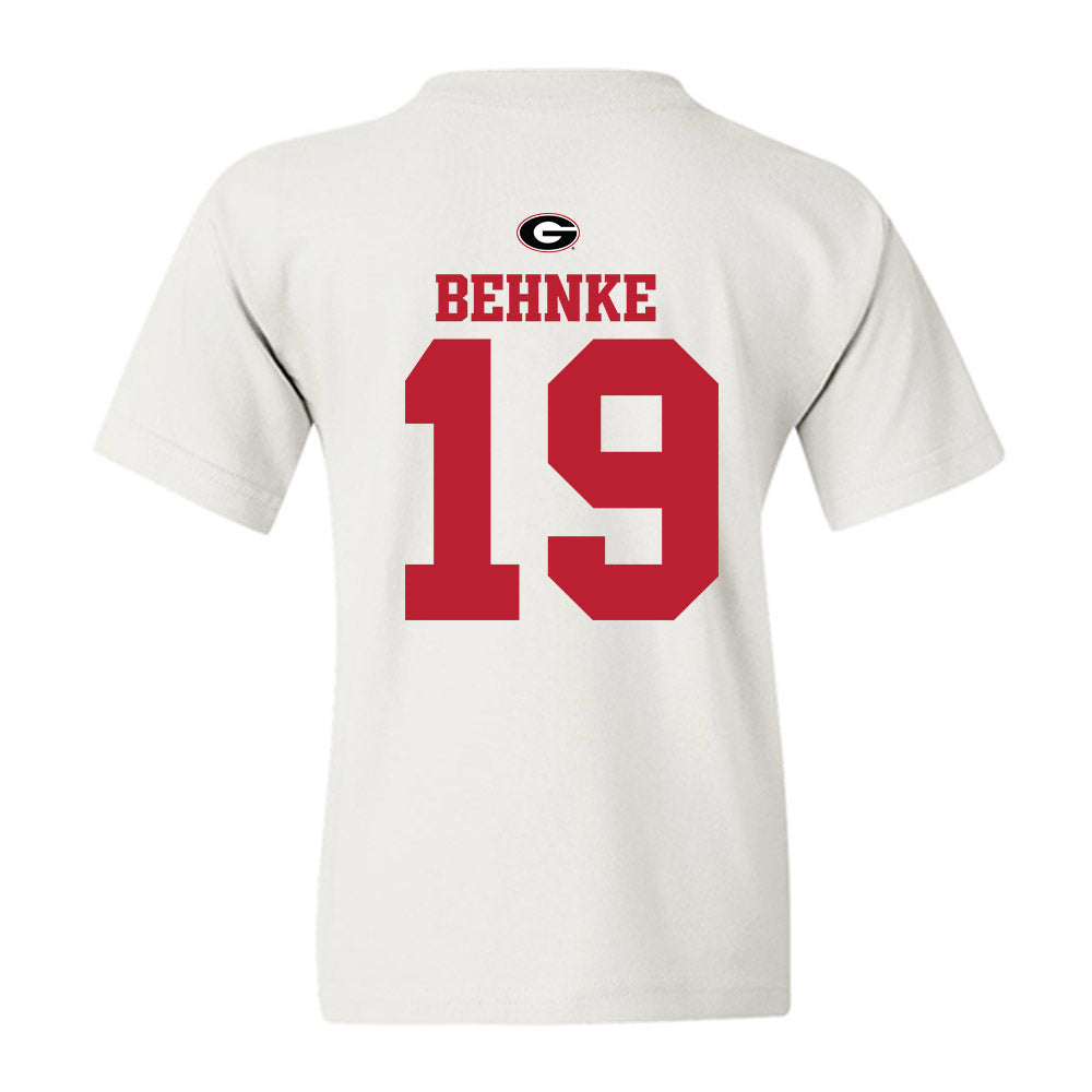 Georgia - NCAA Baseball : Andrew Behnke - Fashion Shersey Youth T-Shirt-1