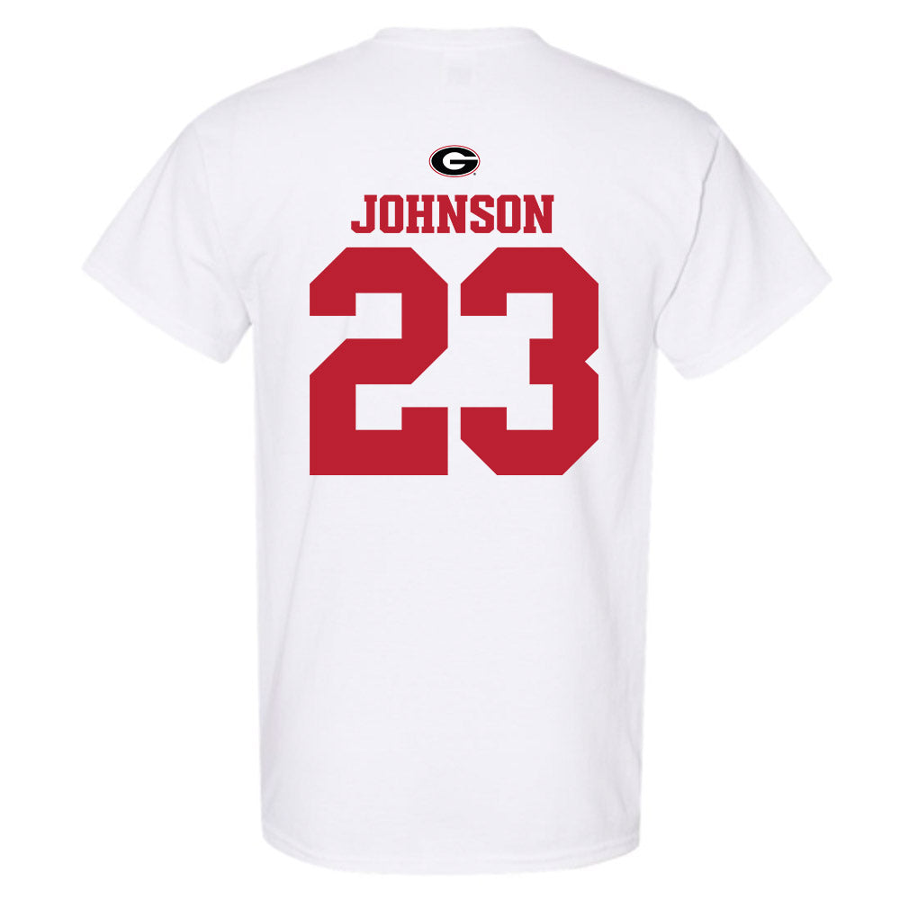 Georgia - NCAA Baseball : Cole Johnson - Fashion Shersey T-Shirt-1