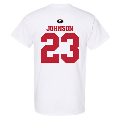 Georgia - NCAA Baseball : Cole Johnson - Fashion Shersey T-Shirt-1
