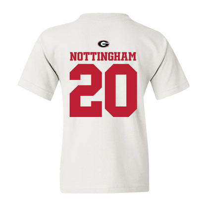 Georgia - NCAA Baseball : Joe Nottingham - Fashion Shersey Youth T-Shirt-1