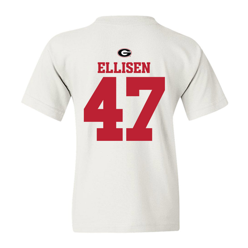Georgia - NCAA Baseball : Thomas Ellisen - Fashion Shersey Youth T-Shirt-1