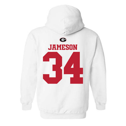 Georgia - NCAA Baseball : Caleb Jameson - Fashion Shersey Hooded Sweatshirt-1