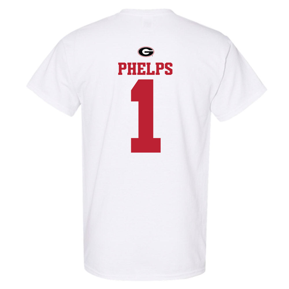 Georgia - NCAA Baseball : Tre Phelps - Fashion Shersey T-Shirt-1