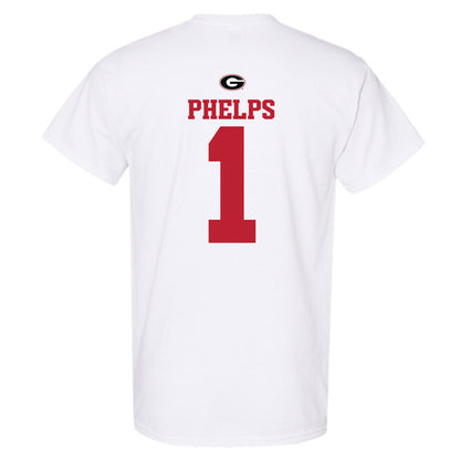 Georgia - NCAA Baseball : Tre Phelps - Fashion Shersey T-Shirt-1
