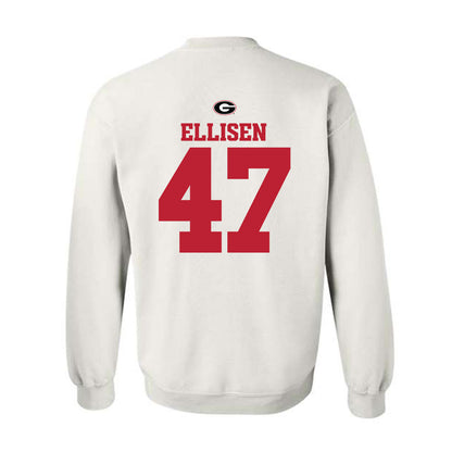 Georgia - NCAA Baseball : Thomas Ellisen - Fashion Shersey Crewneck Sweatshirt-1