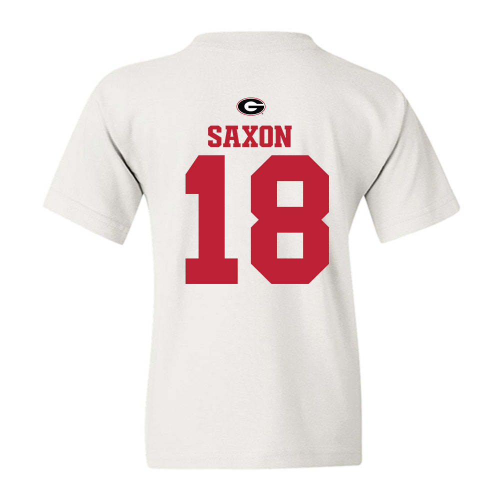 Georgia - NCAA Baseball : TL Saxon - Fashion Shersey Youth T-Shirt-1