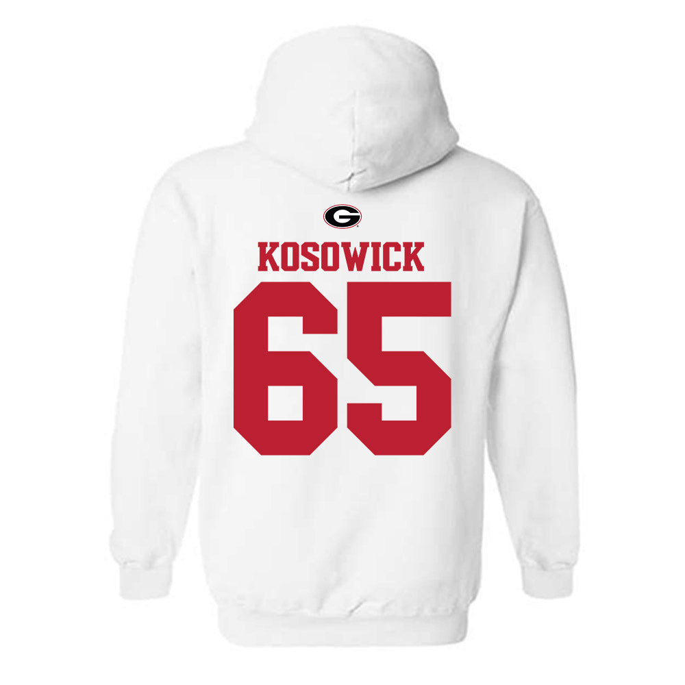 Georgia - NCAA Baseball : Mason Kosowick - Fashion Shersey Hooded Sweatshirt-1