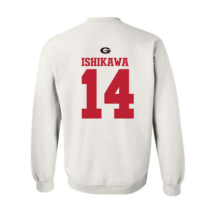 Georgia - NCAA Baseball : Kenny Ishikawa - Fashion Shersey Crewneck Sweatshirt-1