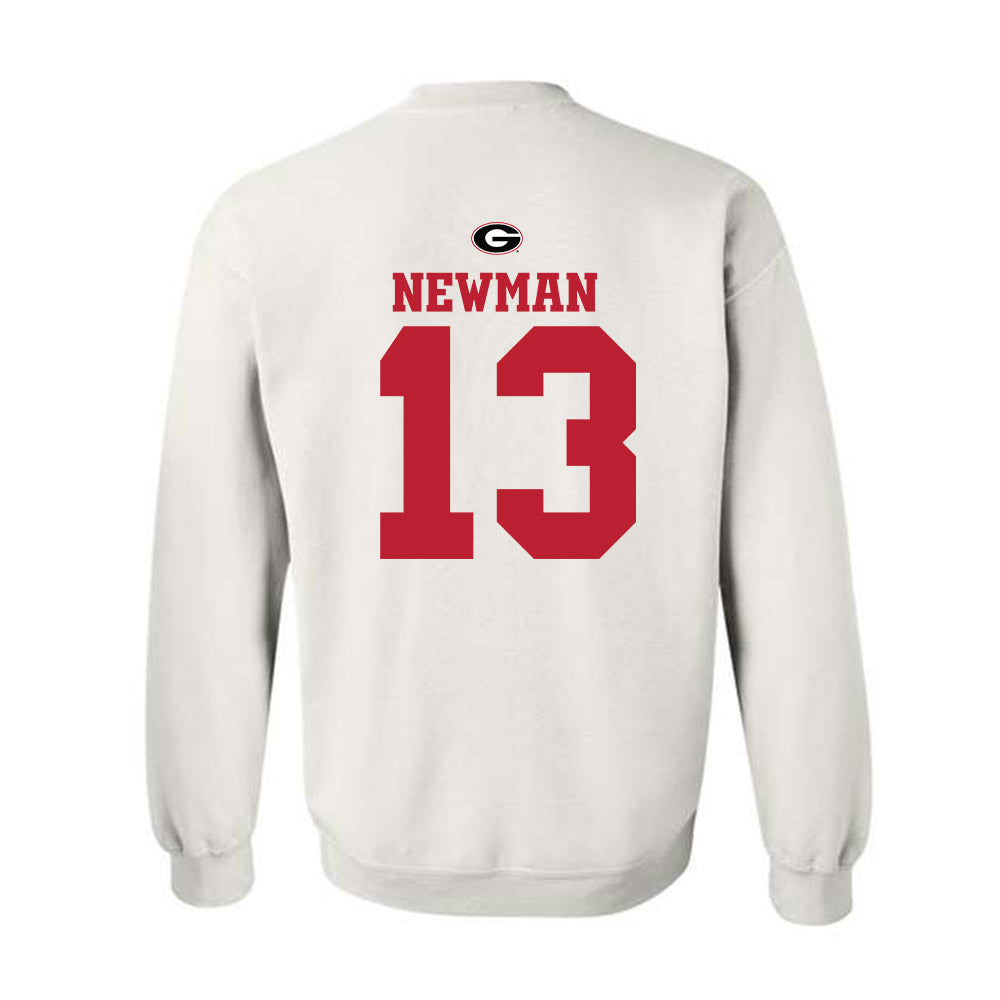 Georgia - NCAA Baseball : Scott Newman - Fashion Shersey Crewneck Sweatshirt-1