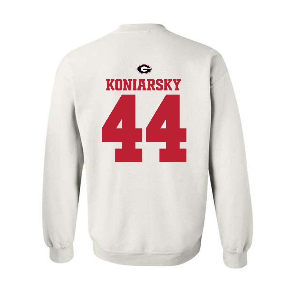 Georgia - NCAA Baseball : Cole Koniarsky - Fashion Shersey Crewneck Sweatshirt-1