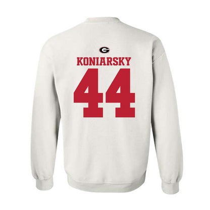 Georgia - NCAA Baseball : Cole Koniarsky - Fashion Shersey Crewneck Sweatshirt-1