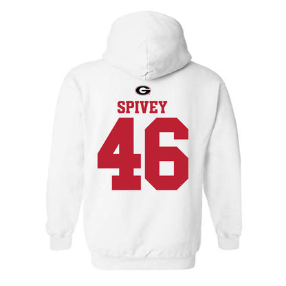 Georgia - NCAA Baseball : Logan Spivey - Fashion Shersey Hooded Sweatshirt-1