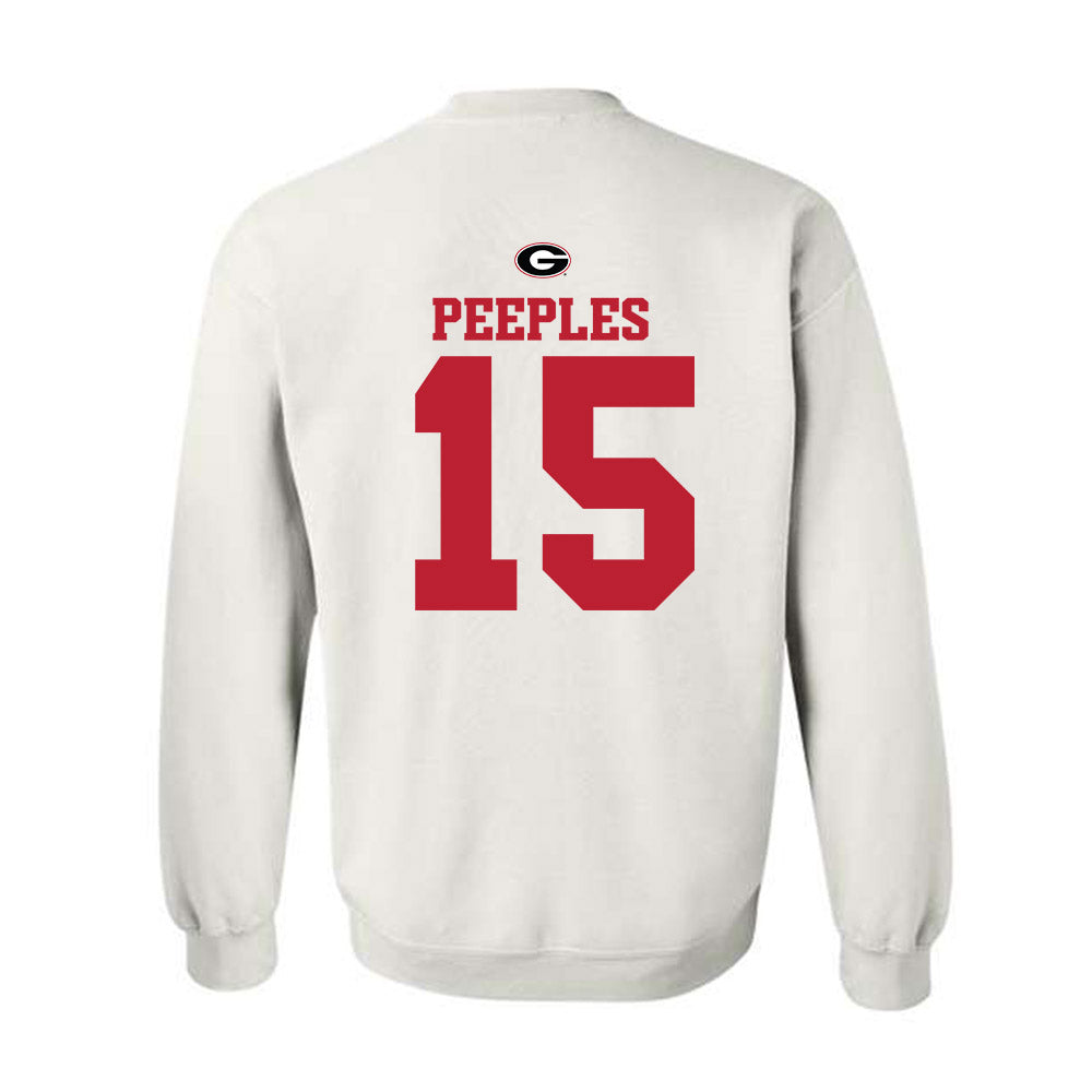 Georgia - NCAA Baseball : Ty Peeples - Fashion Shersey Crewneck Sweatshirt-1