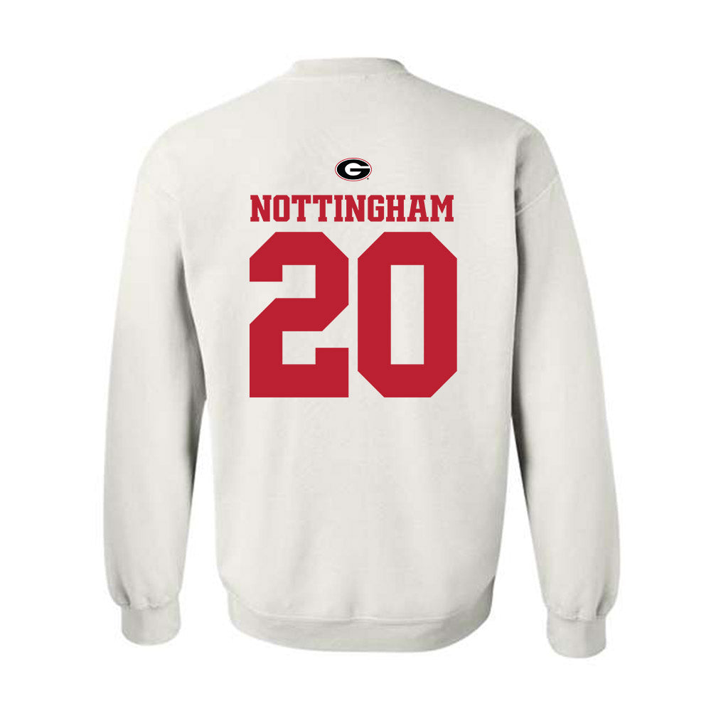 Georgia - NCAA Baseball : Joe Nottingham - Fashion Shersey Crewneck Sweatshirt-1