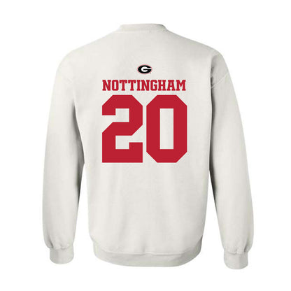 Georgia - NCAA Baseball : Joe Nottingham - Fashion Shersey Crewneck Sweatshirt-1
