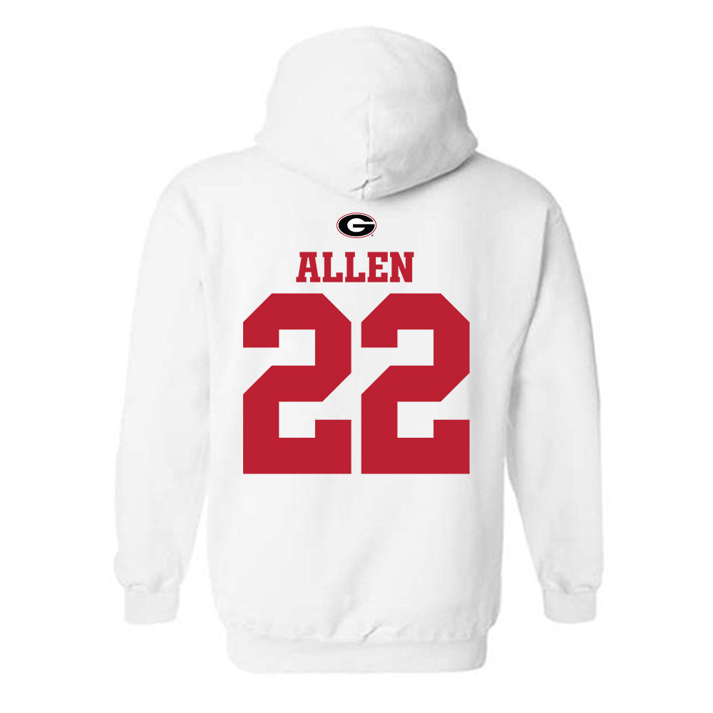 Georgia - NCAA Baseball : Henry Allen - Fashion Shersey Hooded Sweatshirt-1