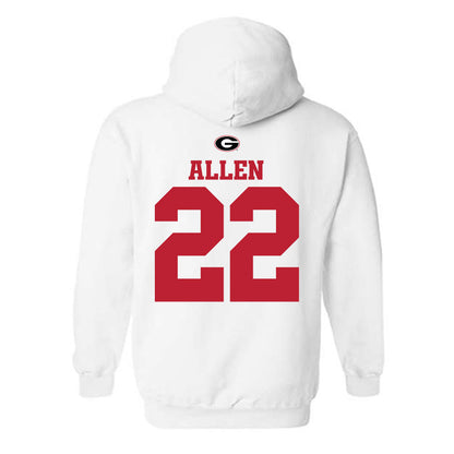 Georgia - NCAA Baseball : Henry Allen - Fashion Shersey Hooded Sweatshirt-1