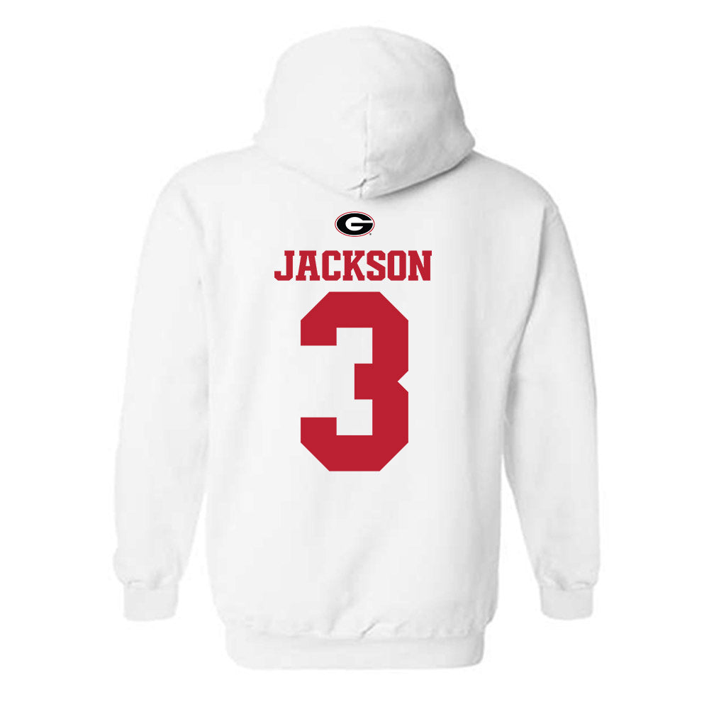 Georgia - NCAA Baseball : Daniel Jackson - Fashion Shersey Hooded Sweatshirt-1