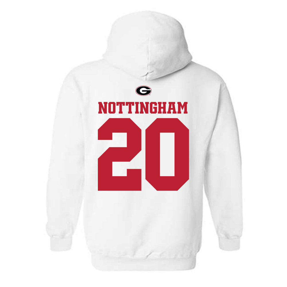 Georgia - NCAA Baseball : Joe Nottingham - Fashion Shersey Hooded Sweatshirt-1