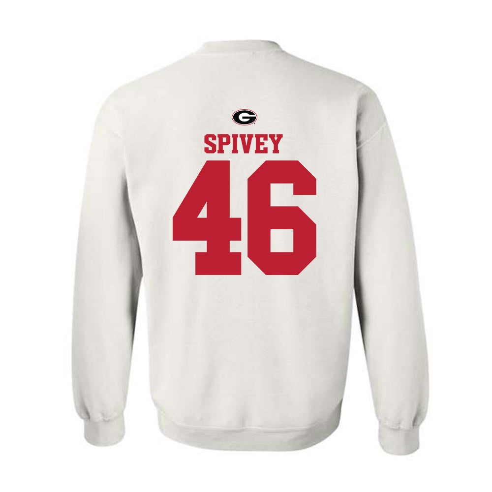 Georgia - NCAA Baseball : Logan Spivey - Fashion Shersey Crewneck Sweatshirt-1
