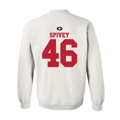 Georgia - NCAA Baseball : Logan Spivey - Fashion Shersey Crewneck Sweatshirt-1