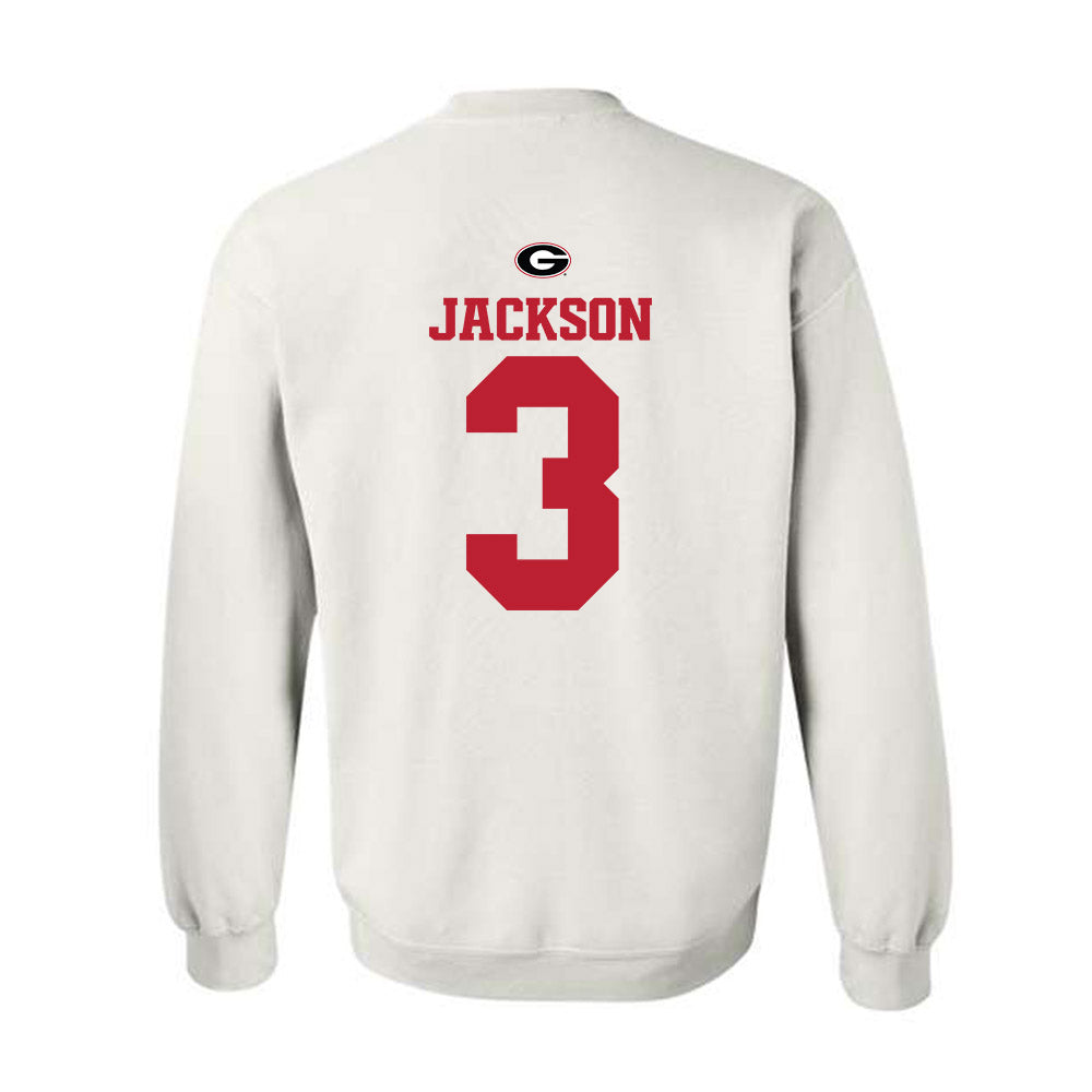 Georgia - NCAA Baseball : Daniel Jackson - Fashion Shersey Crewneck Sweatshirt-1