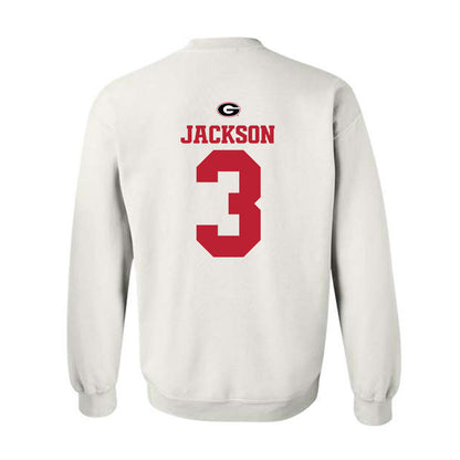 Georgia - NCAA Baseball : Daniel Jackson - Fashion Shersey Crewneck Sweatshirt-1