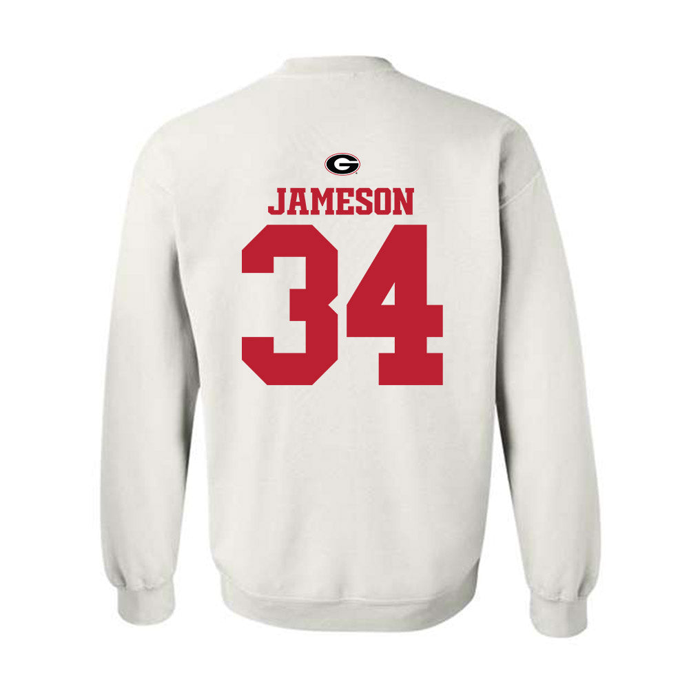 Georgia - NCAA Baseball : Caleb Jameson - Fashion Shersey Crewneck Sweatshirt-1