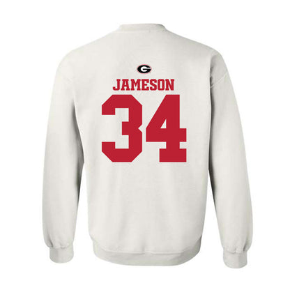 Georgia - NCAA Baseball : Caleb Jameson - Fashion Shersey Crewneck Sweatshirt-1