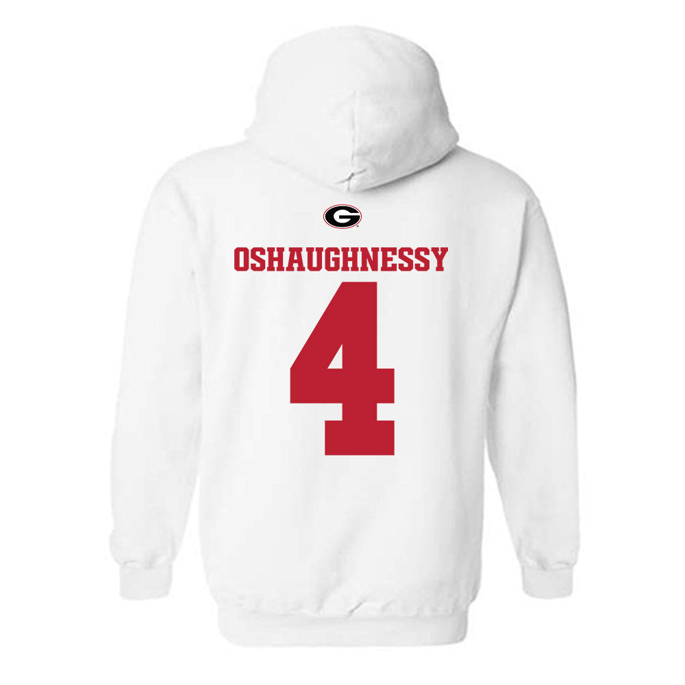 Georgia - NCAA Baseball : Michael Oshaughnessy - Fashion Shersey Hooded Sweatshirt-1