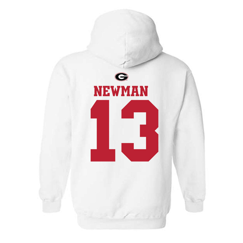 Georgia - NCAA Baseball : Scott Newman - Fashion Shersey Hooded Sweatshirt-1