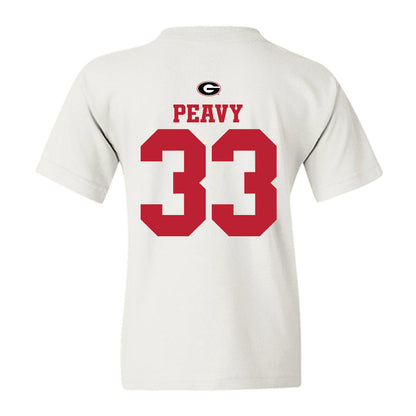Georgia - NCAA Baseball : Jackson Peavy - Fashion Shersey Youth T-Shirt-1