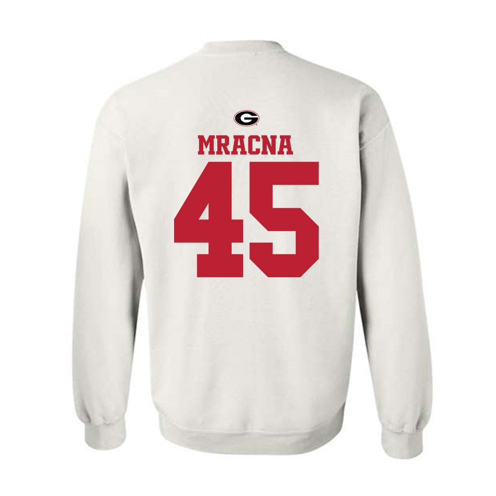 Georgia - NCAA Baseball : Christian Mracna - Fashion Shersey Crewneck Sweatshirt-1