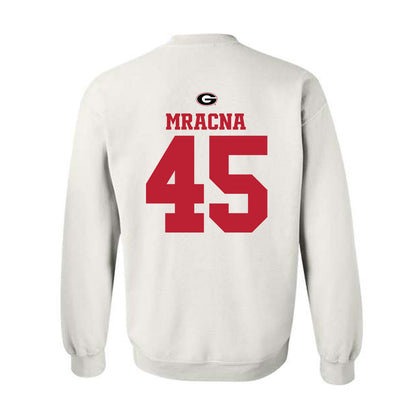 Georgia - NCAA Baseball : Christian Mracna - Fashion Shersey Crewneck Sweatshirt-1