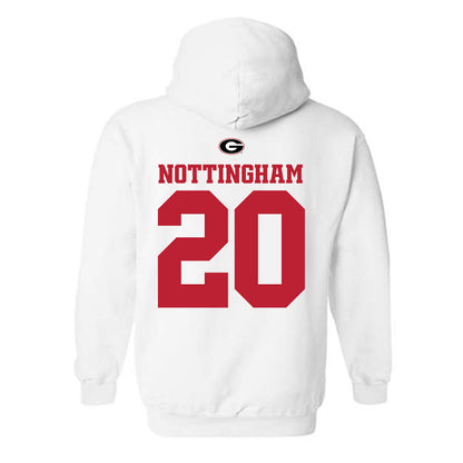 Georgia - NCAA Baseball : Joe Nottingham - Fashion Shersey Hooded Sweatshirt-1