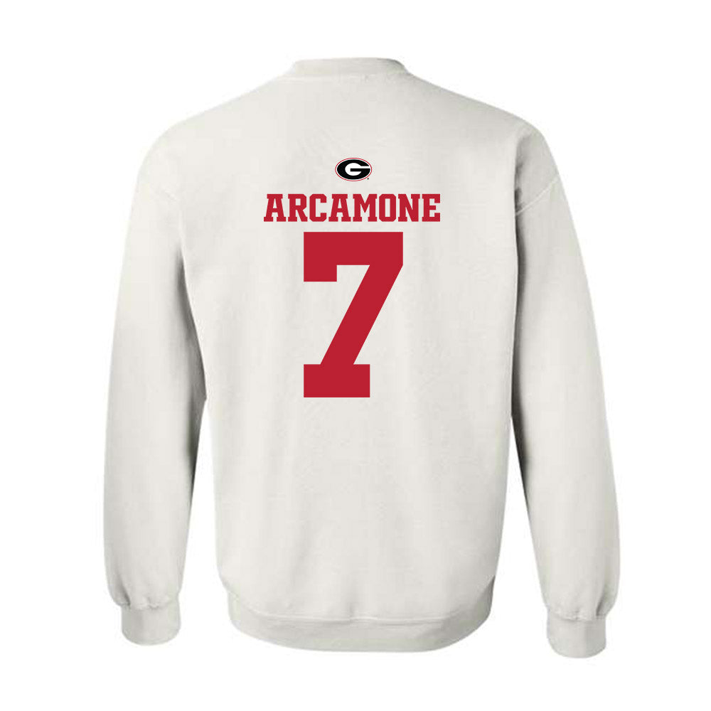 Georgia - NCAA Baseball : Jack Arcamone - Fashion Shersey Crewneck Sweatshirt-1