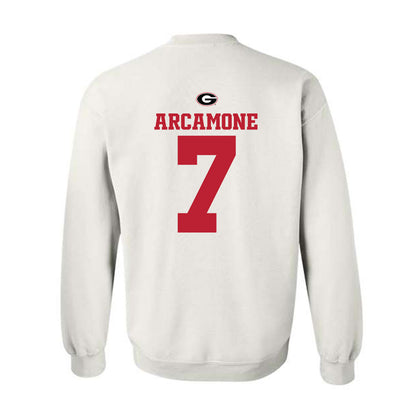 Georgia - NCAA Baseball : Jack Arcamone - Fashion Shersey Crewneck Sweatshirt-1