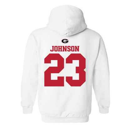Georgia - NCAA Baseball : Cole Johnson - Fashion Shersey Hooded Sweatshirt-1
