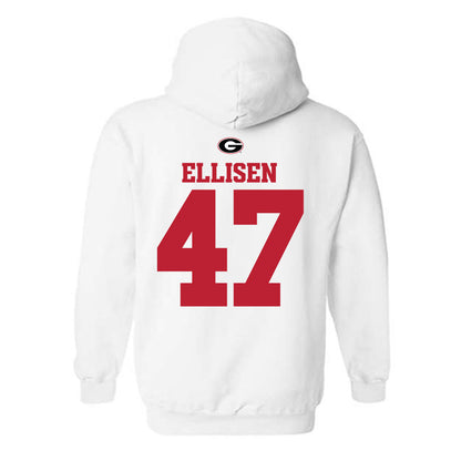 Georgia - NCAA Baseball : Thomas Ellisen - Fashion Shersey Hooded Sweatshirt-1