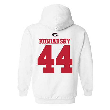 Georgia - NCAA Baseball : Cole Koniarsky - Fashion Shersey Hooded Sweatshirt-1