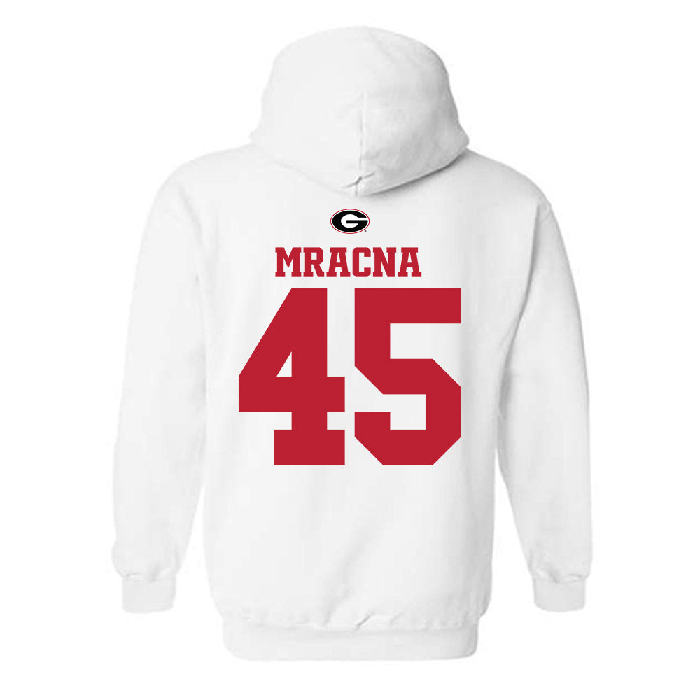 Georgia - NCAA Baseball : Christian Mracna - Fashion Shersey Hooded Sweatshirt-1