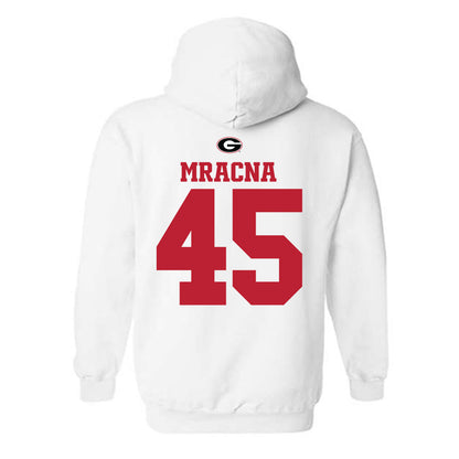 Georgia - NCAA Baseball : Christian Mracna - Fashion Shersey Hooded Sweatshirt-1