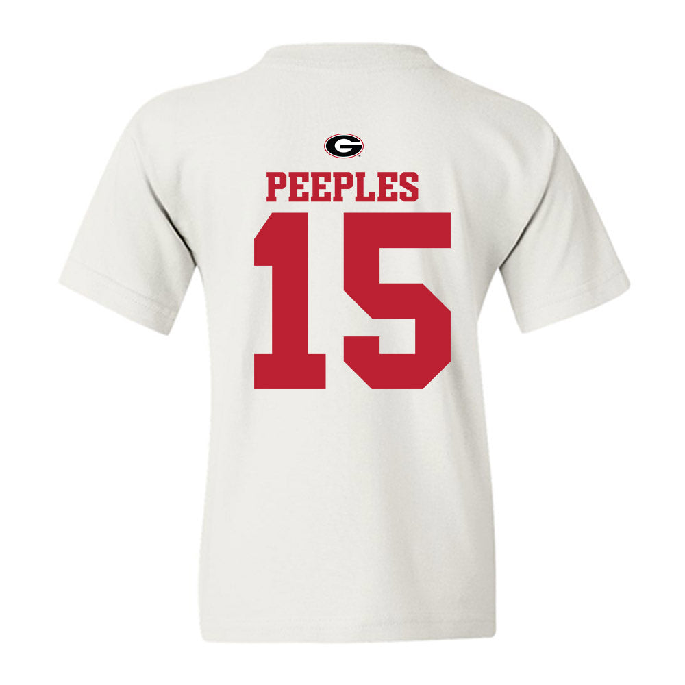 Georgia - NCAA Baseball : Ty Peeples - Fashion Shersey Youth T-Shirt-1