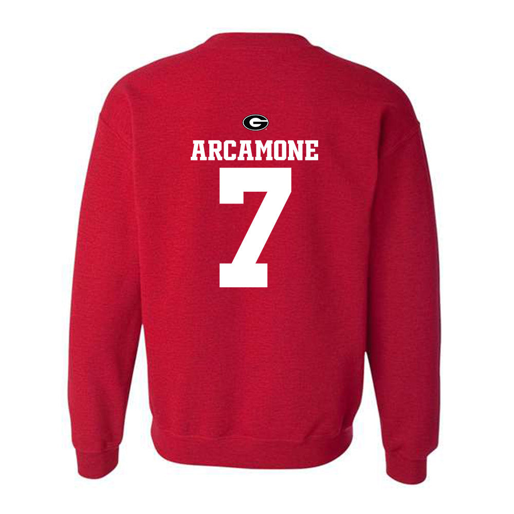 Georgia - NCAA Baseball : Jack Arcamone - Fashion Shersey Crewneck Sweatshirt-1