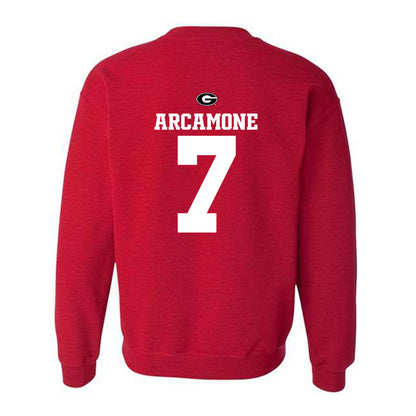 Georgia - NCAA Baseball : Jack Arcamone - Fashion Shersey Crewneck Sweatshirt-1