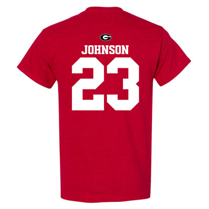Georgia - NCAA Baseball : Cole Johnson - Fashion Shersey T-Shirt-1