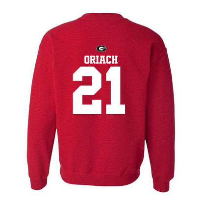 Georgia - NCAA Baseball : Jordy Oriach - Fashion Shersey Crewneck Sweatshirt-1